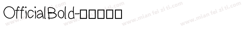 Official Bold字体转换